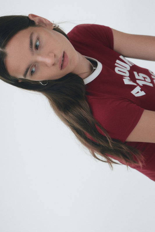 Amour Fitted cotton T-shirt