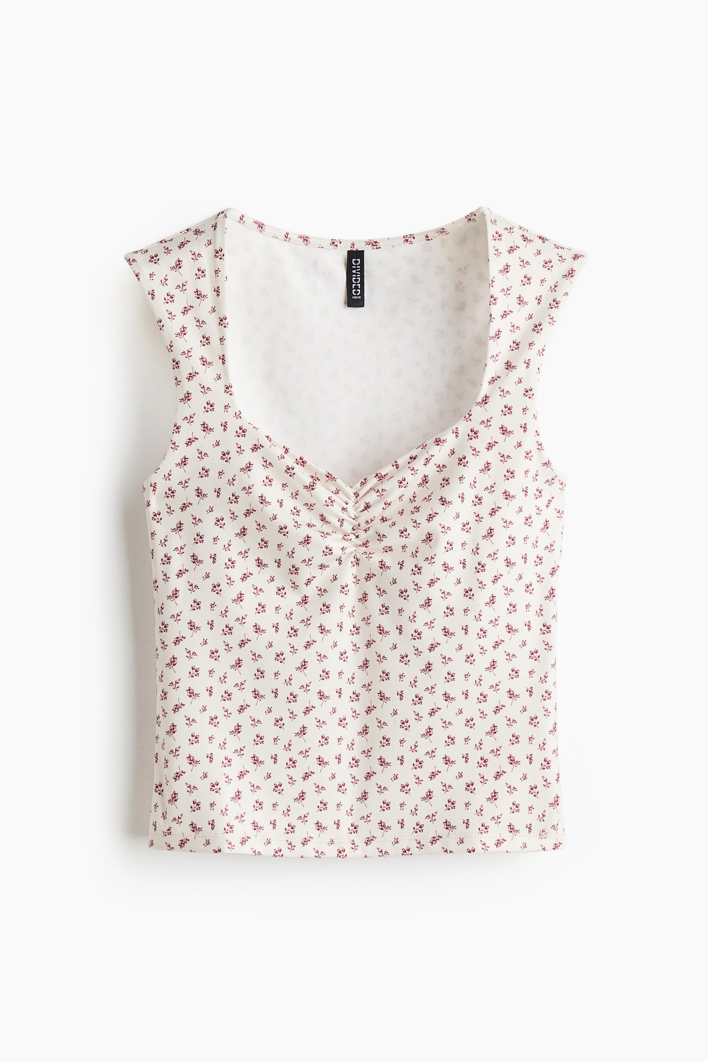 Gathered vest top Floral