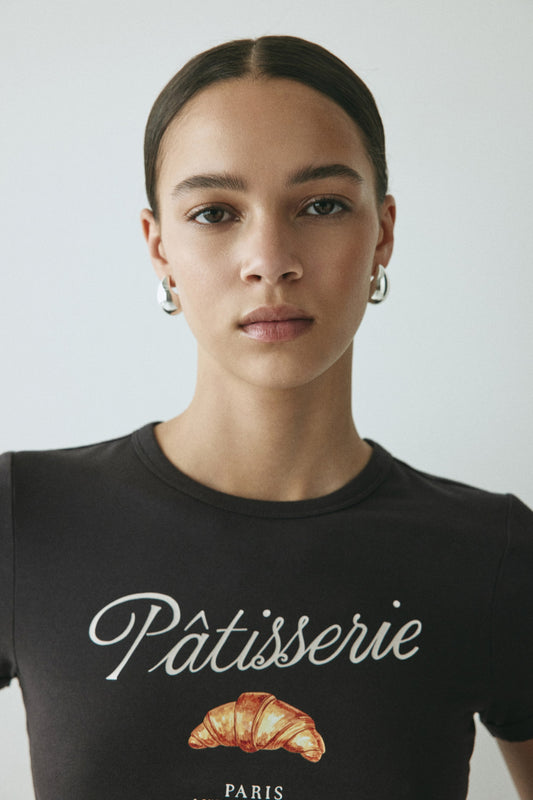 Pâtisserie Fitted cotton T-shirt