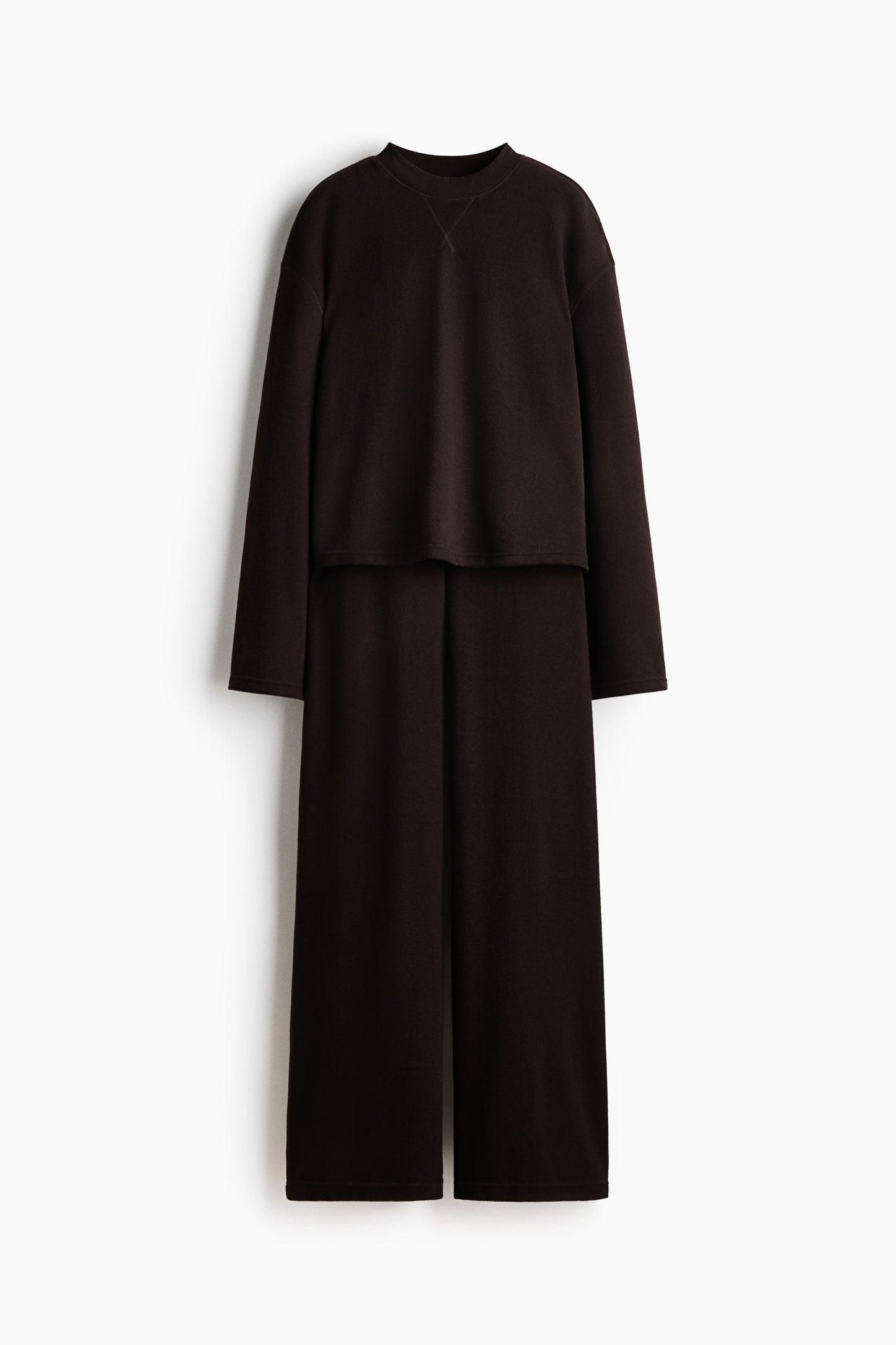 2-piece jersey top and trousers set