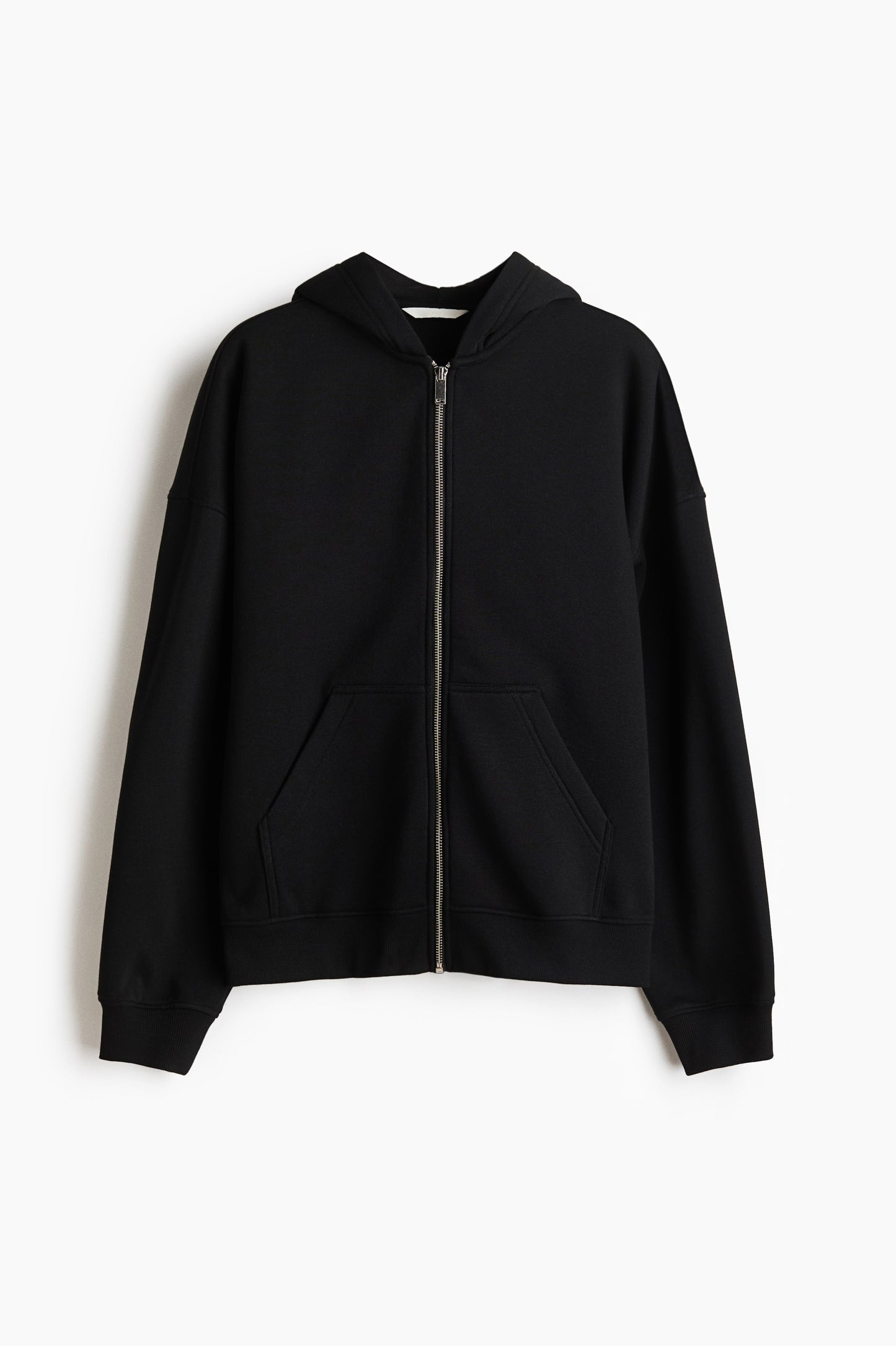 Zip-through hoodie Black
