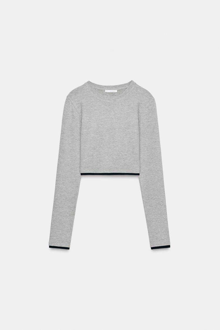 MOCK LAYER CROP T-SHIRT