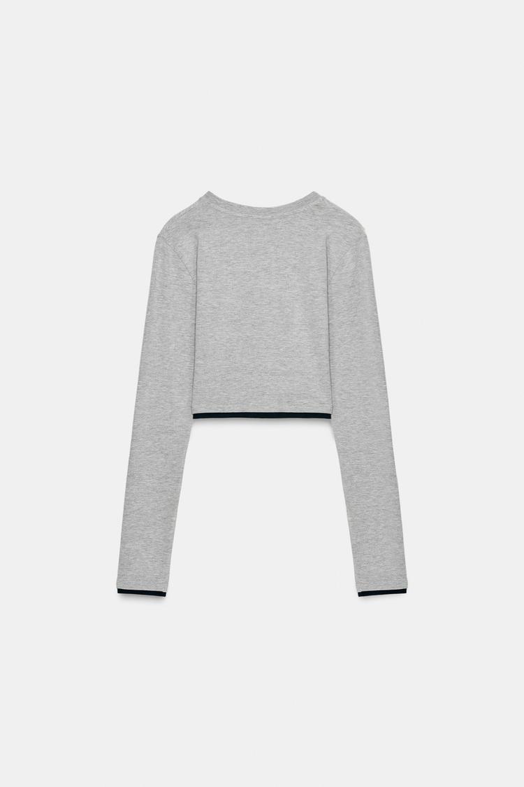 MOCK LAYER CROP T-SHIRT