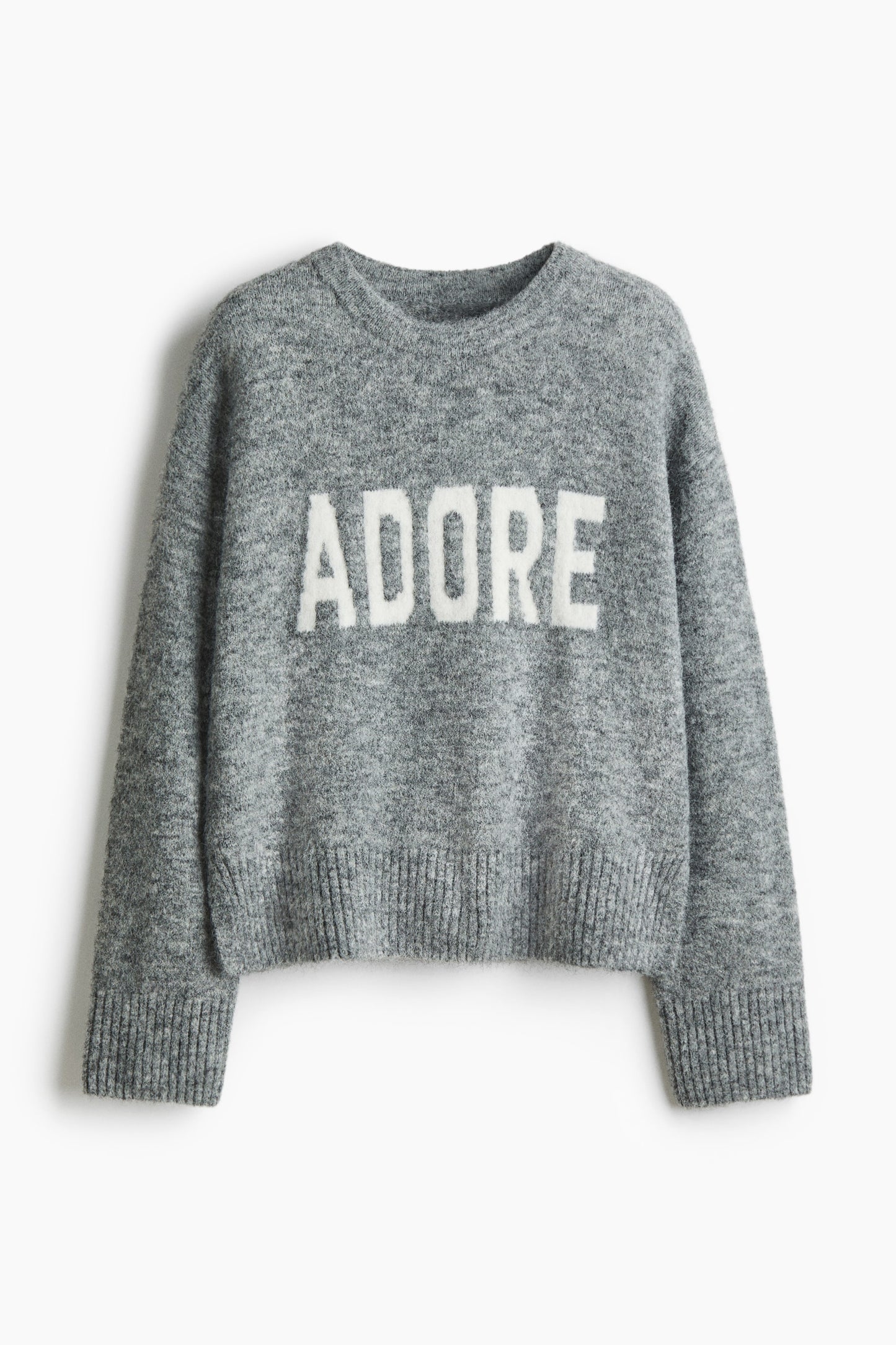 Jacquard-motif jumper Grey