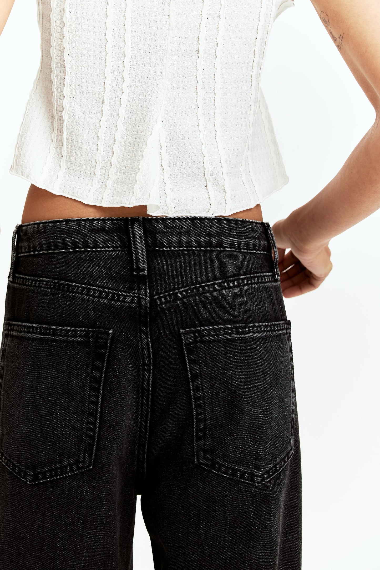 L’Art de Porter Straight High Jeans Black