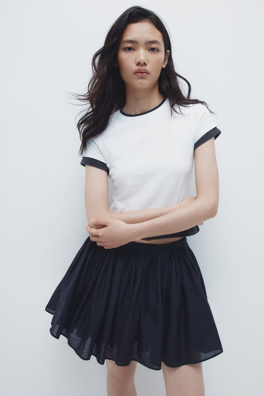 Layered-look T-shirt White