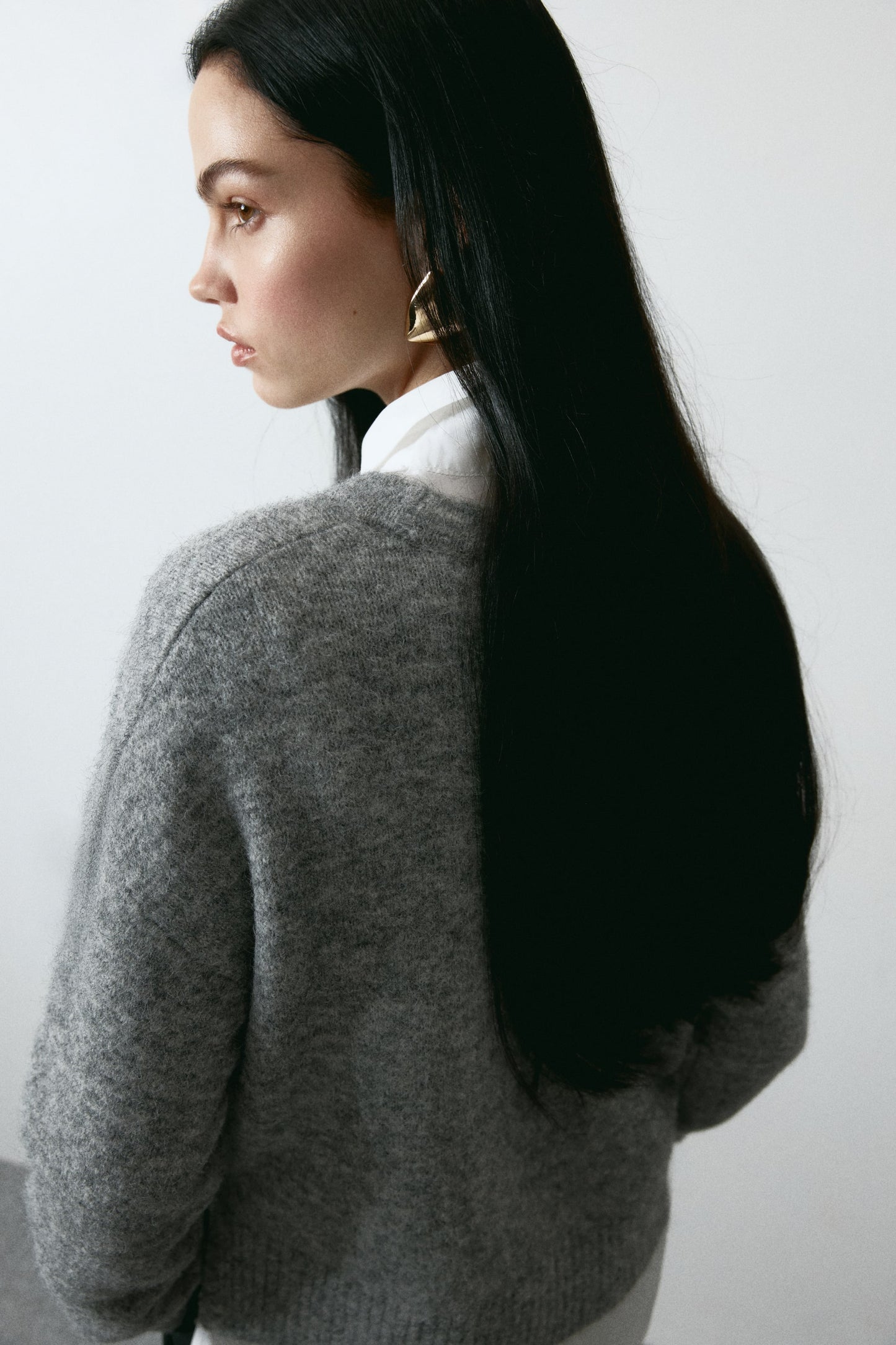 Jacquard-motif jumper Grey