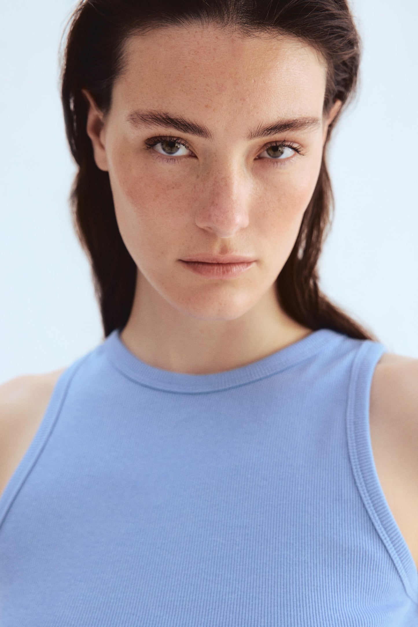 Cropped vest top