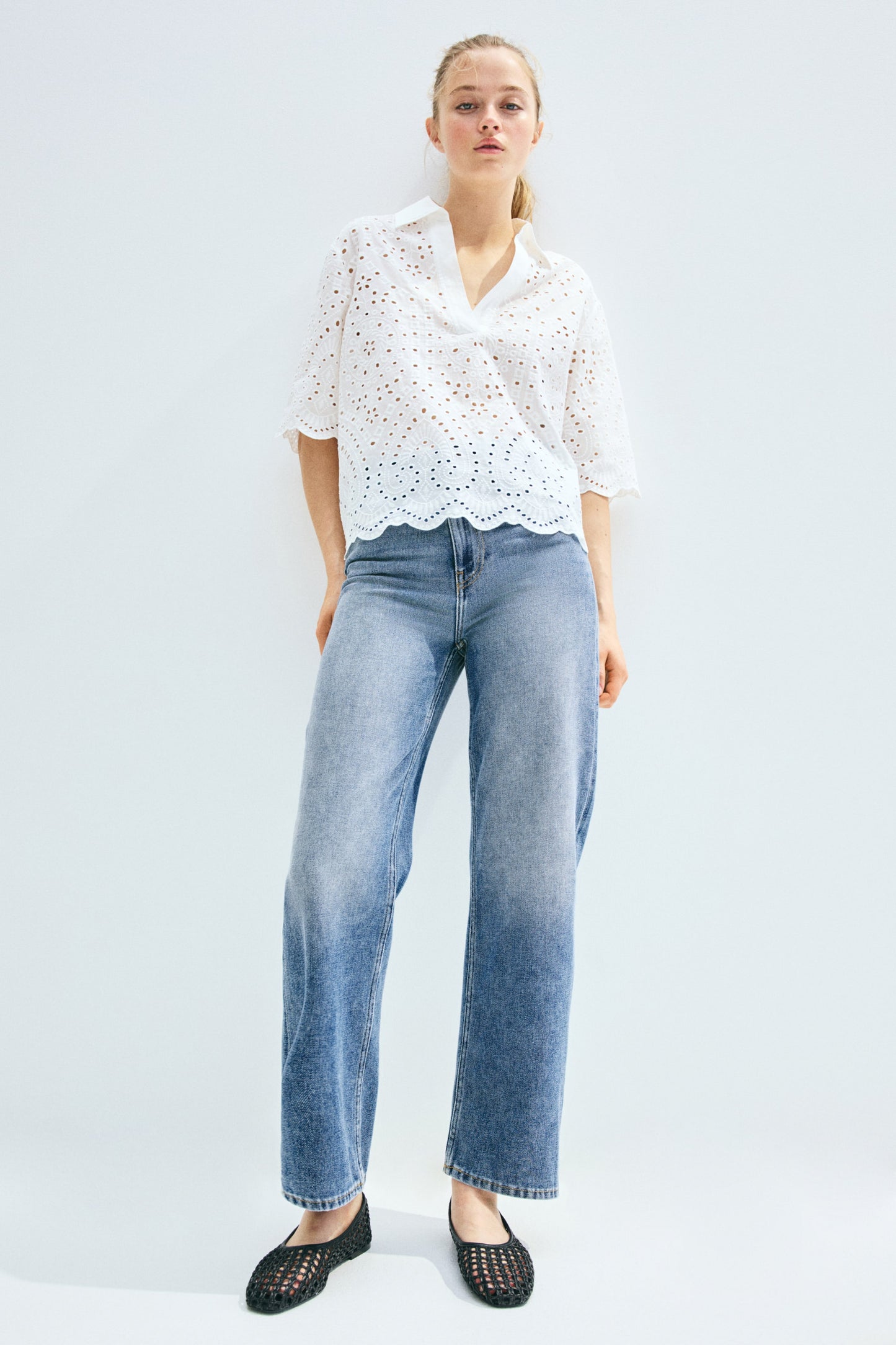 L’Art de Porter Straight High Jeans