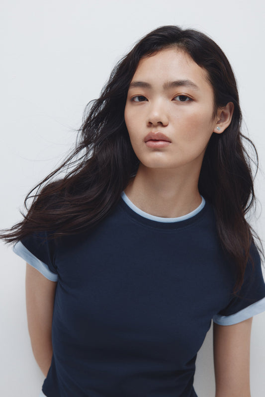 Layered-look T-shirt