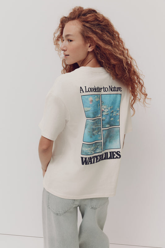 Monet Oversized print-motif T-shirt