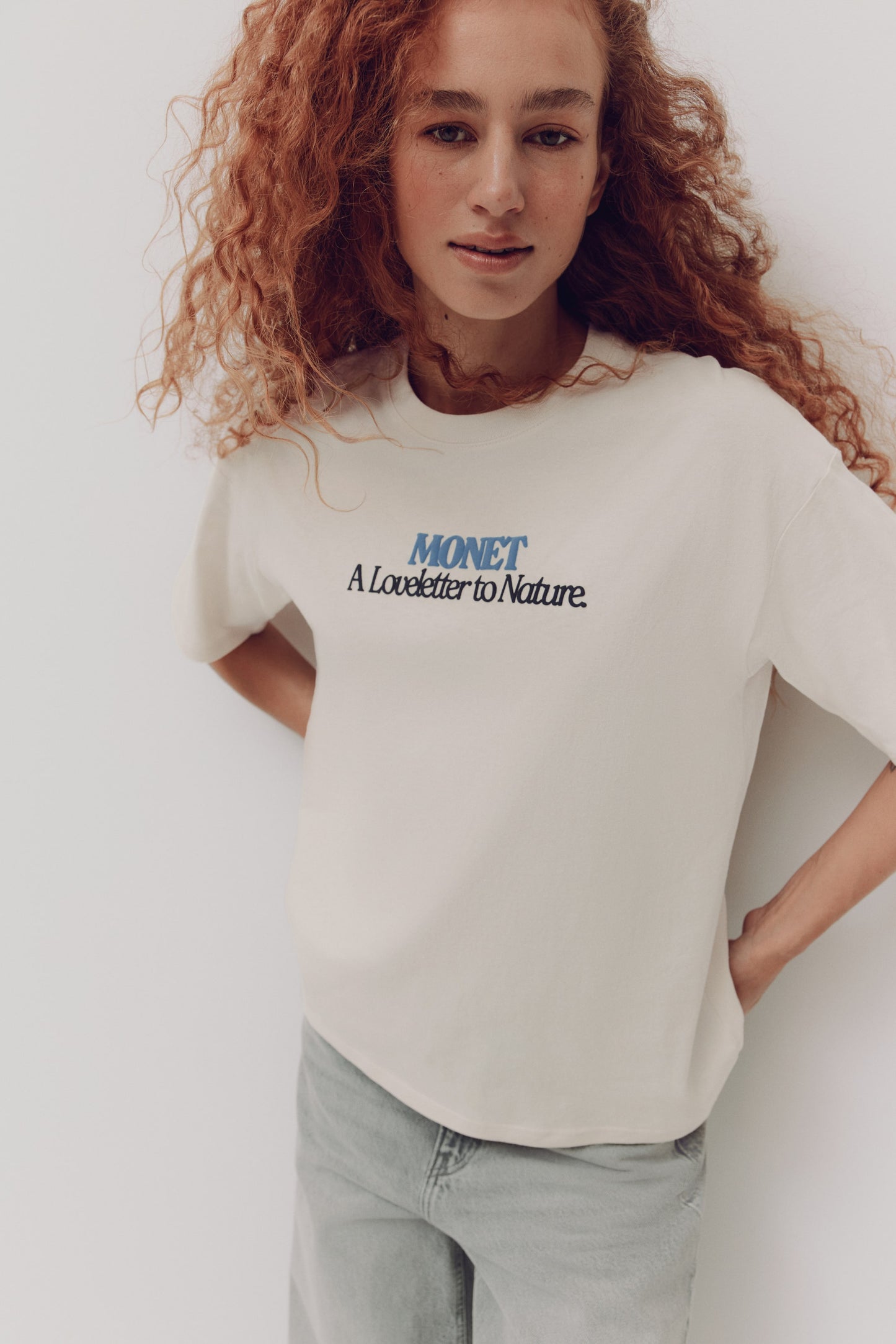 Monet Oversized print-motif T-shirt