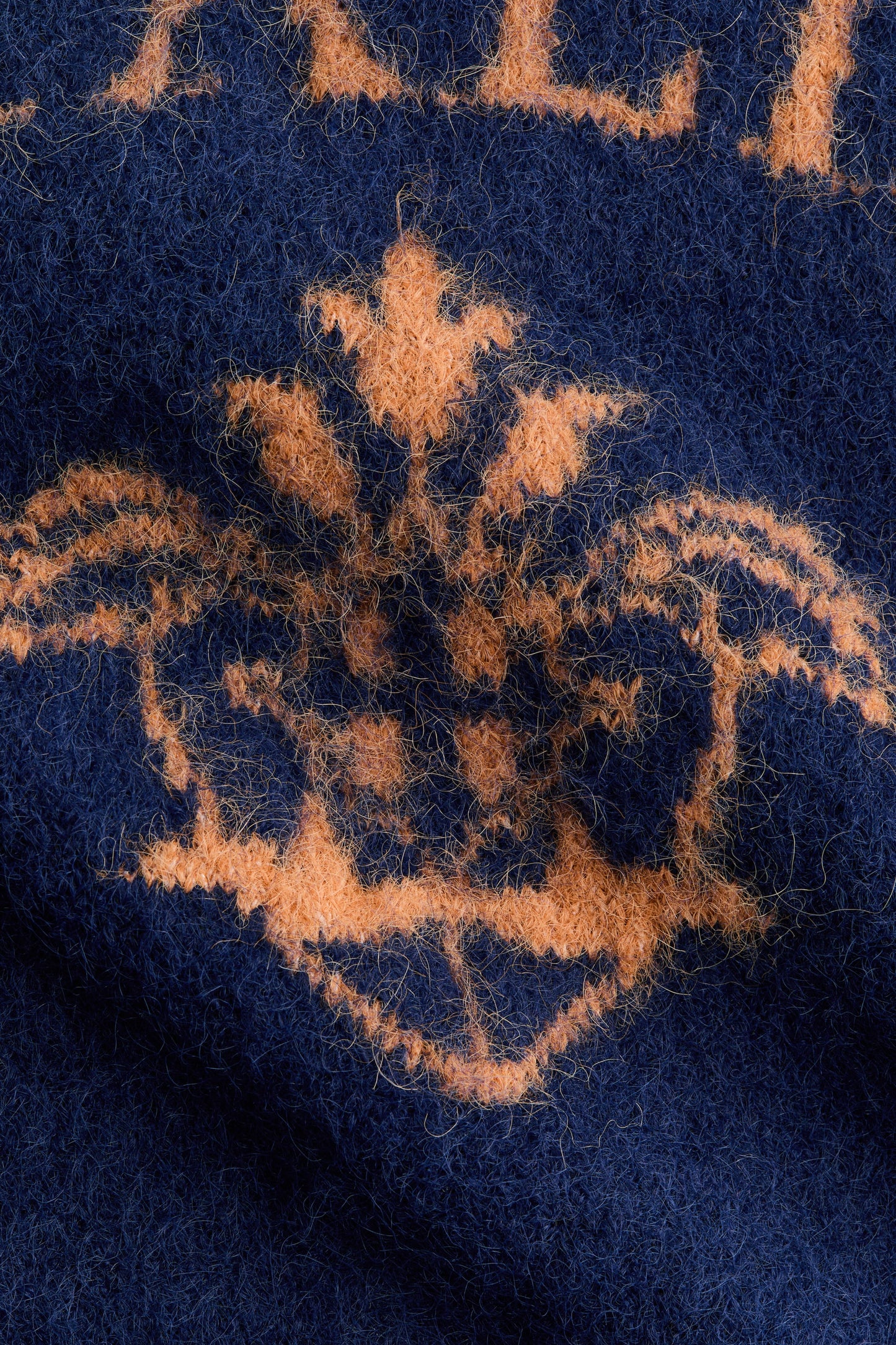 Jacquard-motif jumper Dark Blue