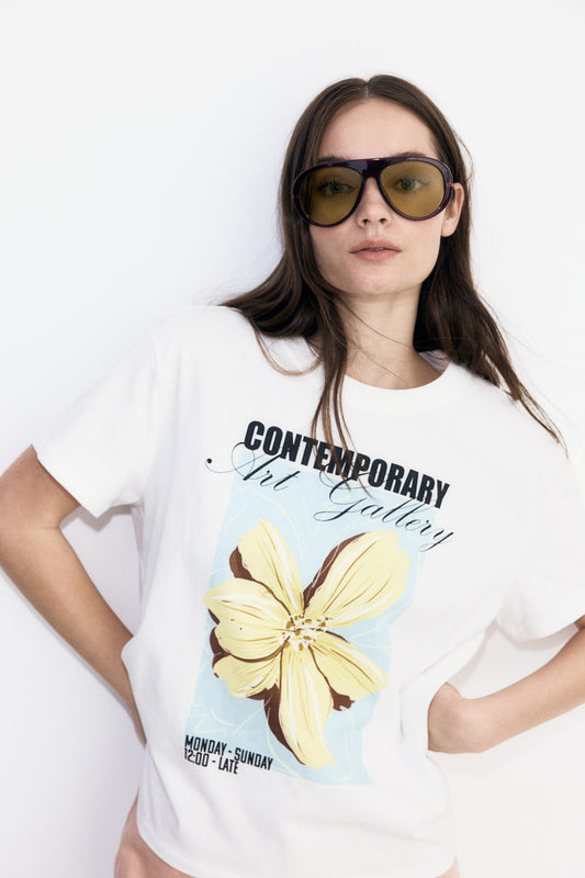 Flower Printed T-shirt