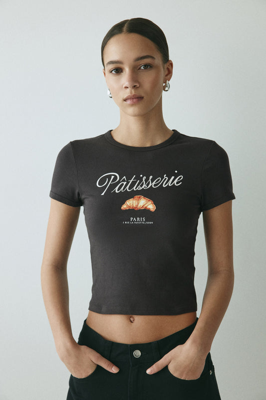 Pâtisserie Fitted cotton T-shirt