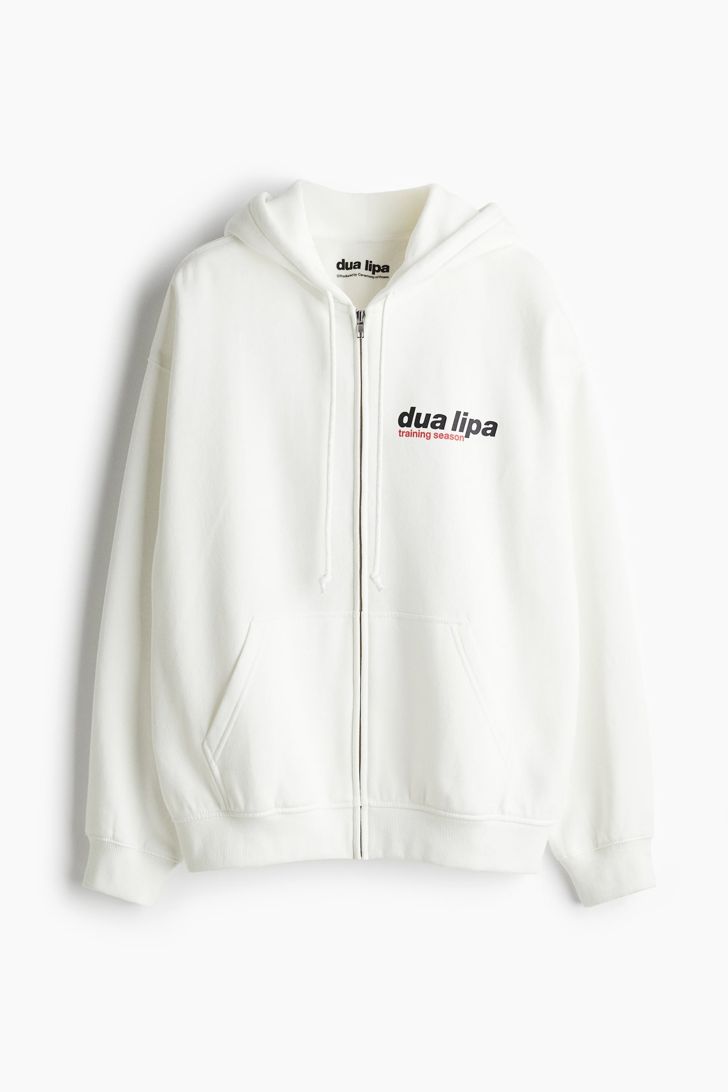 Dua Lipa Oversized zip-through hoodie