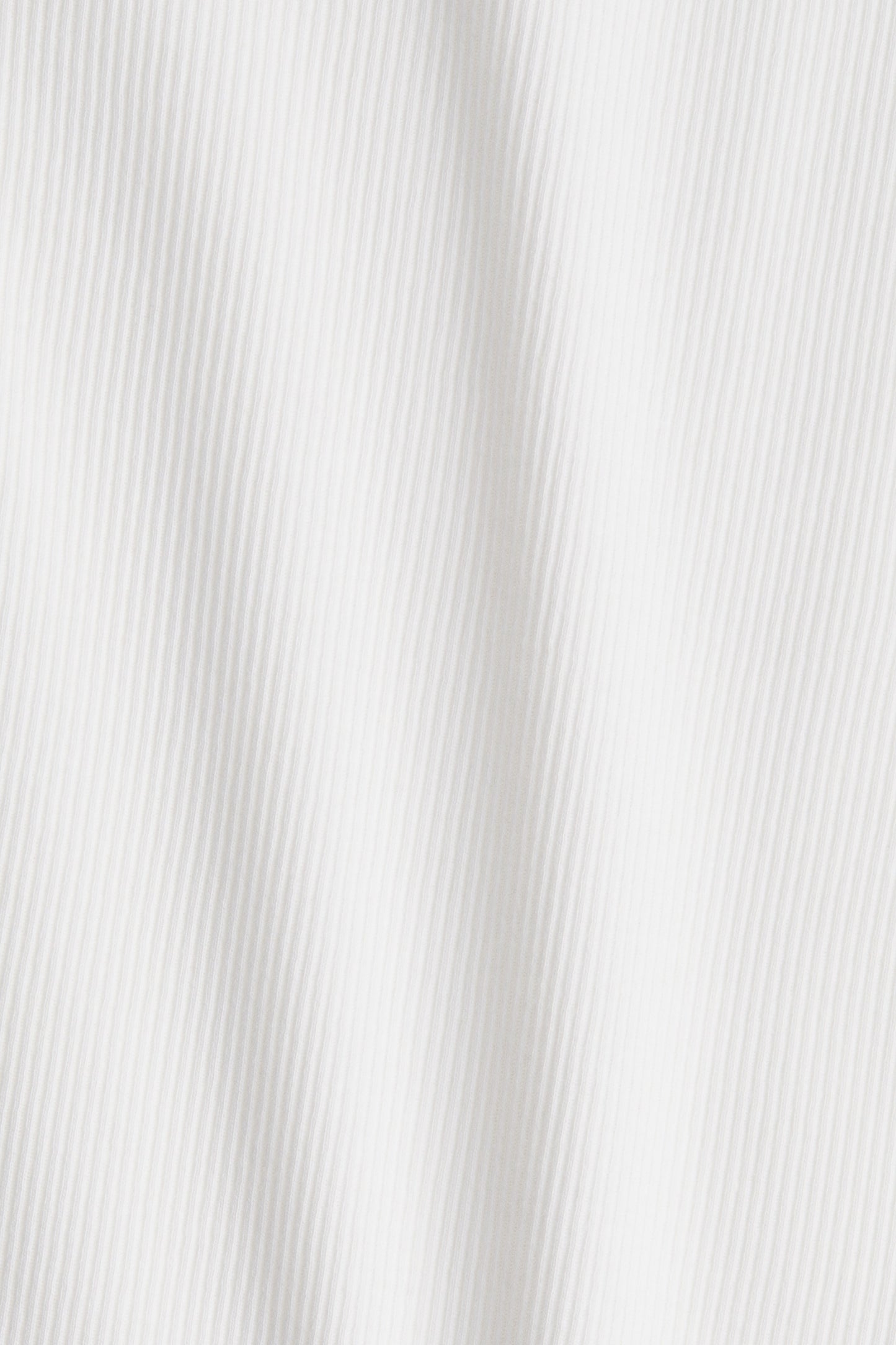Ribbed boat-neck top White
