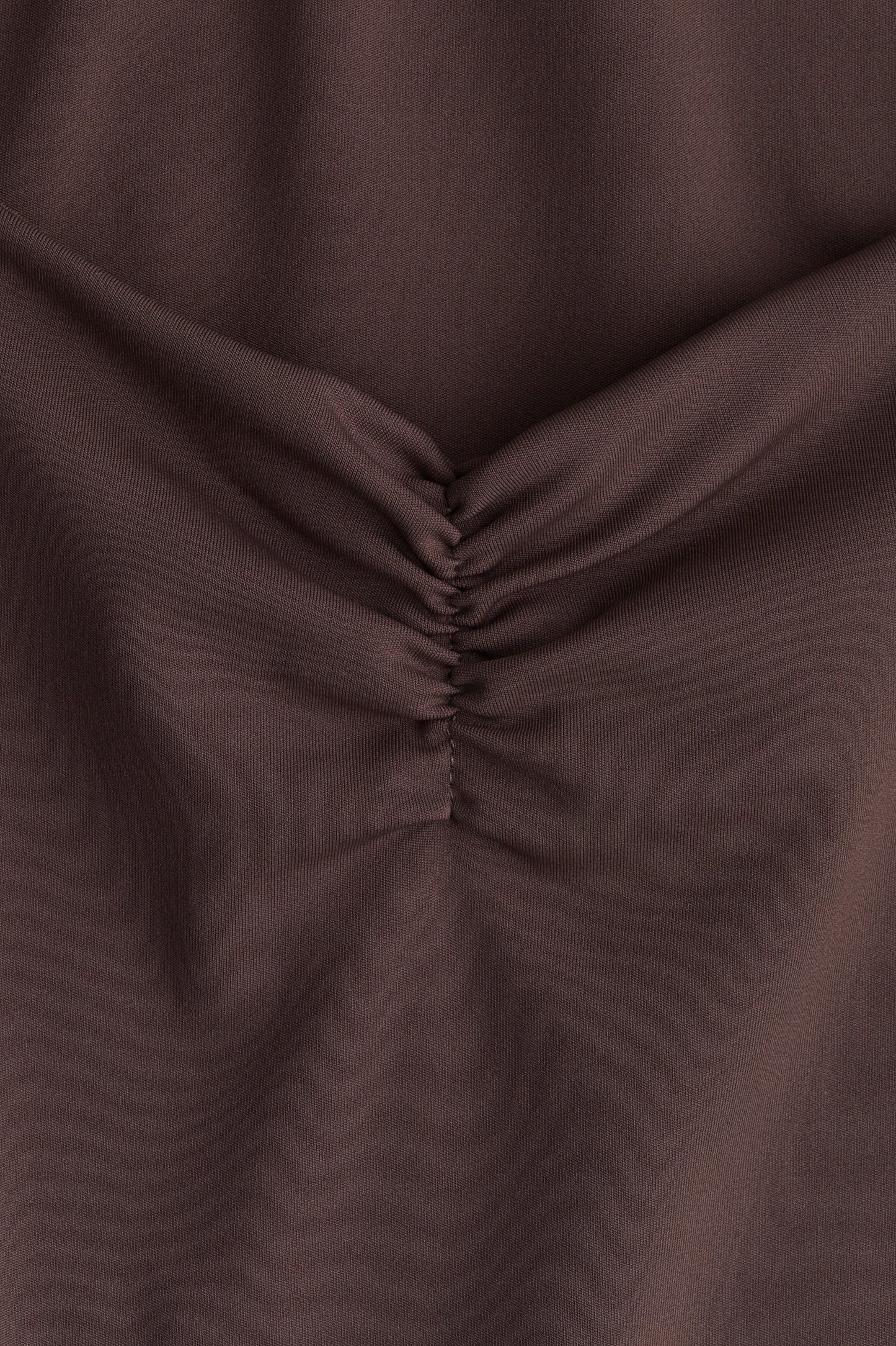 Gathered vest top Brown